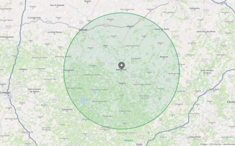 zone intervention électricien Aubusson