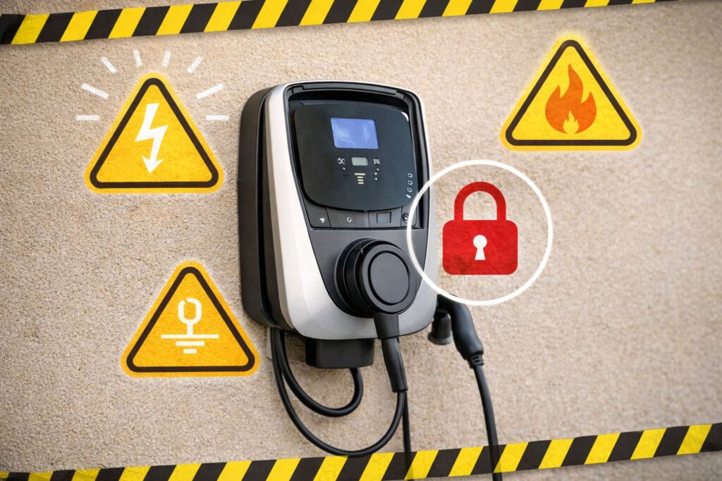 sécurité borne de recharge IRVE